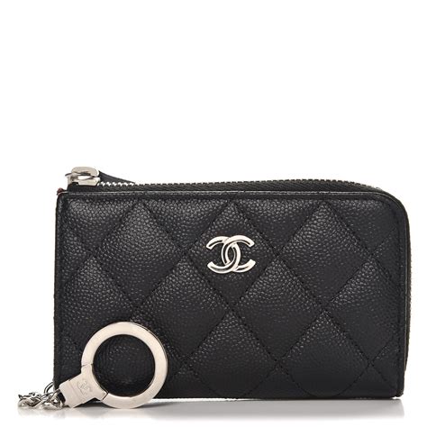 lanyard chanel|Chanel keychain pouch.